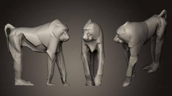 3D модель Бабуин бугатти (STL)
